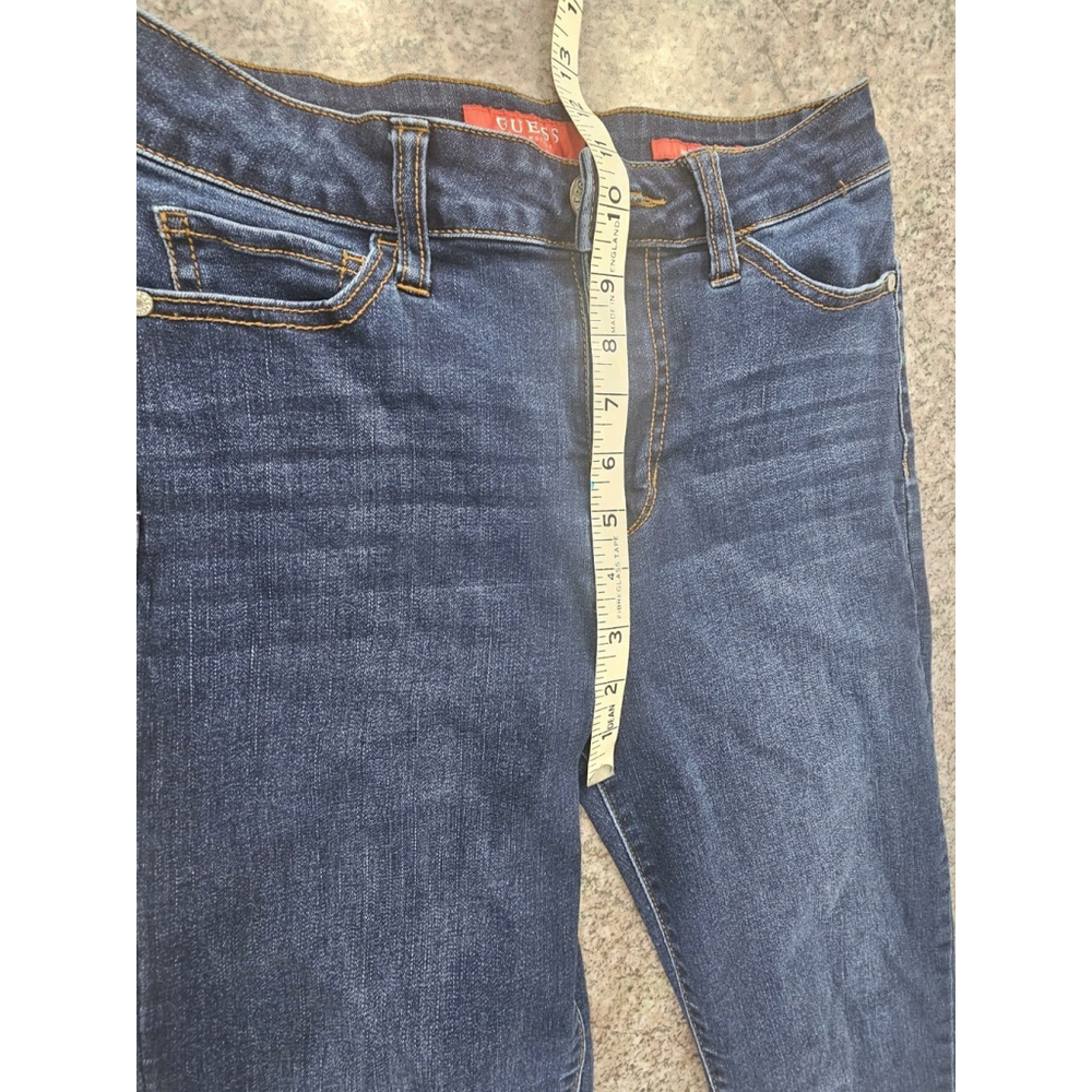 Guess Womens High Rise Skinny Dark Blue Jeans Size 26 - Picture 7 of 15